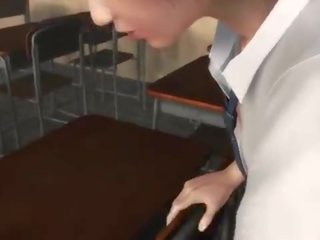 Se folla a su amiga en la escuela tatlong-dimensiyonal hentai